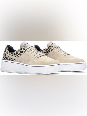 Nike Air Force 1 Sage Low Leopard Print Sneakers